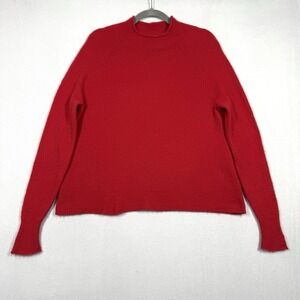 J‎ Crew Rollneck Sweater Womens Medium Supersoft Yarn Pullover Fisherman Alpaca